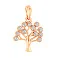 Золотой кулон "Дерево" с фианитами (арт. 440695) – изображение 1