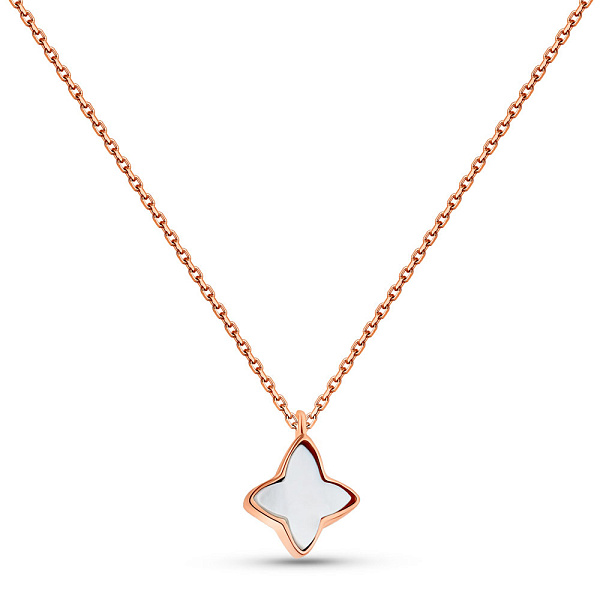 Золоте кольє з перламутром (арт. 352599п) – зображення 1