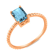 Кольцо из красного золота с топазом (арт. 141376Птг)