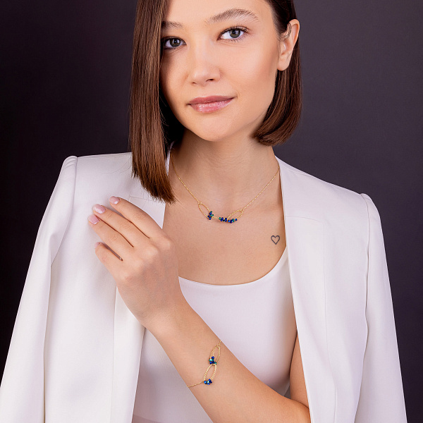 Браслет из желтого золота Francelli (арт. 326557жсбрз) – изображение 4