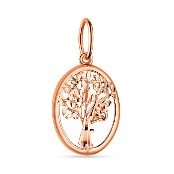 Золотой подвес-оберег Дерево жизни (арт. 424496)