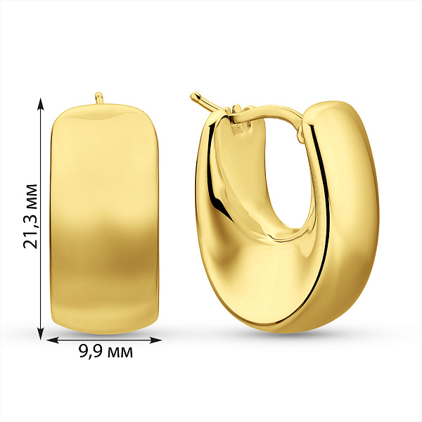 Золотые серьги Francelli (арт. е1091989ж) – изображение 4