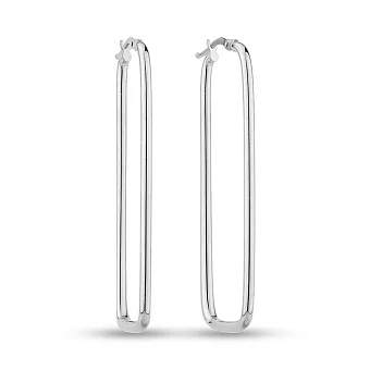 Серьги из белого золота (арт. 1091609/50б)