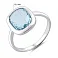Серебряное кольцо с крупным топазом (арт. 7501/2049487Пг) – изображение 2