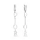Сережки-підвіски з білого золота (арт. 107890б) – зображення 1