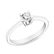 Фото Кольцо золотое с бриллиантом (арт. К341164020б)