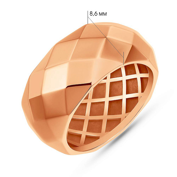 Кольцо из красного золота (арт. 1401008) – изображение 6