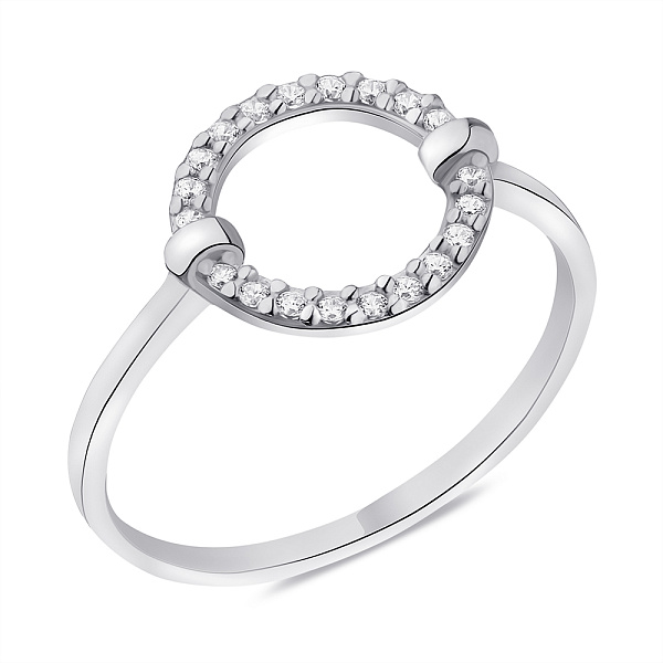 Серебряное кольцо с фианитами (арт. 7501/1935) – изображение 1