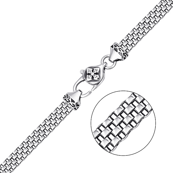 Серебряная цепочка плетения Попкорн (арт. 7908/2425ч) – изображение 1