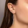 Серьги протяжки из белого золота (арт. 108270б) – изображение 2