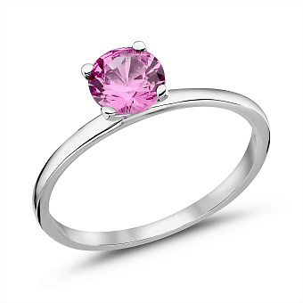 Серебряное кольцо с рубином (арт. 7501/693Ркп)