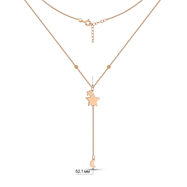 Колье-галстук из красного золота (арт. 352618) – изображение 3