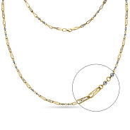 Золотое колье Francelli в комбинированном цвете металла (арт. 350572ж)