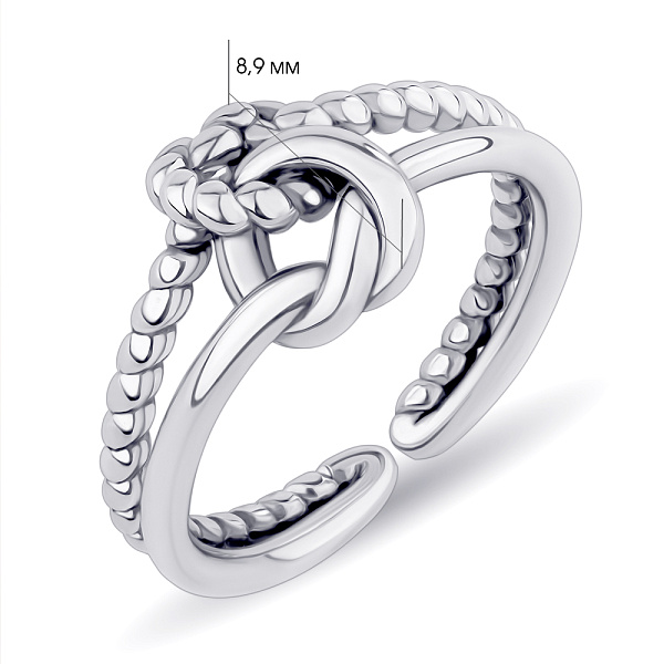 Серебряное кольцо "Узелок" (арт. 7901/6074) – изображение 2