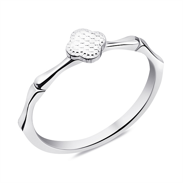 Серебряное кольцо с алмазной гранью (арт. 7501/6805) – изображение 1