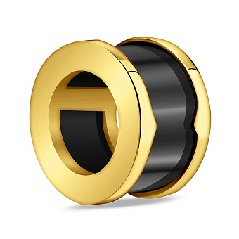 Золотой шарм с ониксом (арт. 423164/2жо)