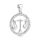 Серебряная подвеска Весы с фианитами (арт. 7503/4702вс) – изображение 1