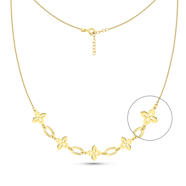 Колье из желтого золота без камней (арт. 352645ж) – изображение 1