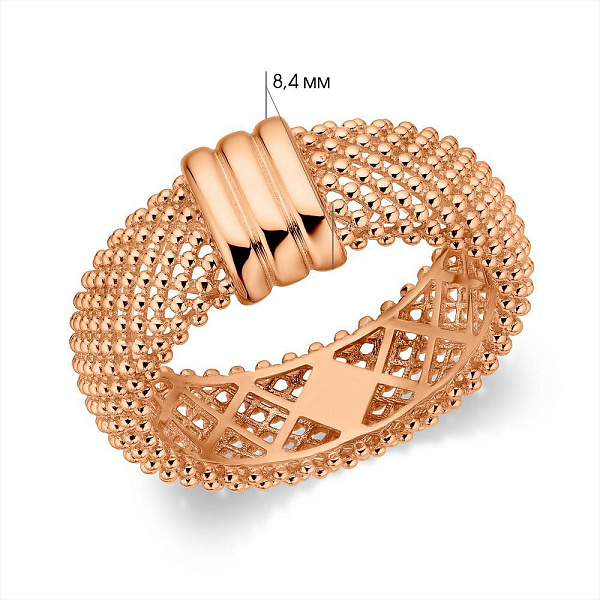 Золотое кольцо без камней (арт. 156726) – изображение 7