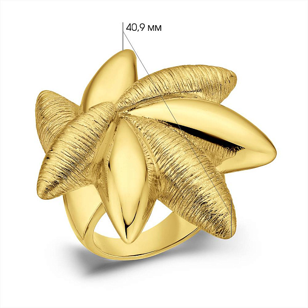 Золота каблучка Francelli без каменів (арт. е156707ж) – зображення 2