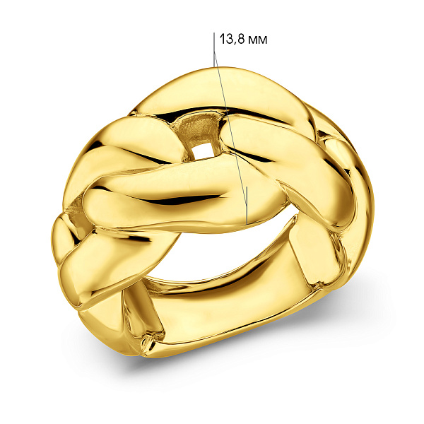 Кольцо из желтого золота Francelli (арт. е155169ж) – изображение 5