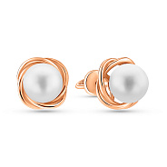 Серьги из красного золота с жемчугом (арт. 2108622101)