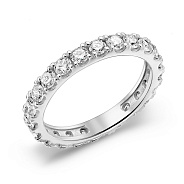 Фото Кольцо из белого золота с бриллиантами (арт. 1110536202)