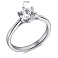 Серебряное кольцо с фианитом (арт. 7501/6190/2) – изображение 2
