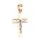 Хрестик з червоного золота Симфонія вічної благодаті (арт. 501059) – зображення 1