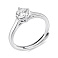 Серебряное кольцо с одним фианитом (арт. 7501/8094) – изображение 1