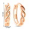 Золотые серьги-кольца (арт. 109303/15) – изображение 2