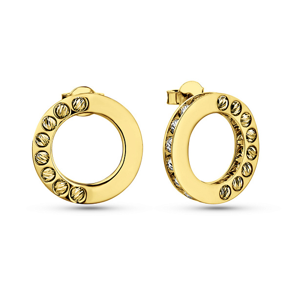 Серьги из желтого золота без камней (арт. 1091666ж) – изображение 1