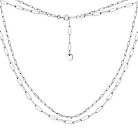 Багатошарове кольє Trendy Style зі срібла (арт. 7507/2014)