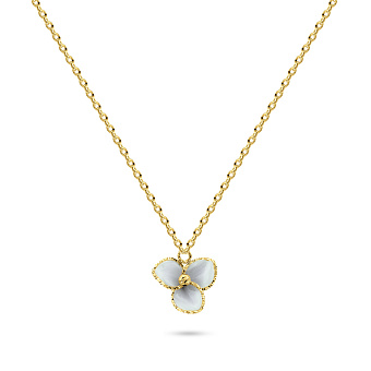 Колье Francelli из желтого золота с керамикой (арт. 352368жкмср)