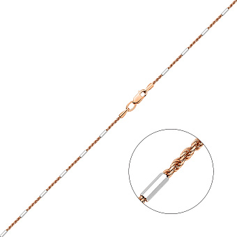 Цепочка из красного золота плетения Жгут фантазийный (арт. ц3019805р)