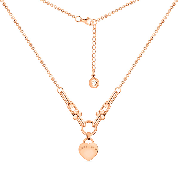 Колье Сердечко из красного золота (арт. 353018) – изображение 2