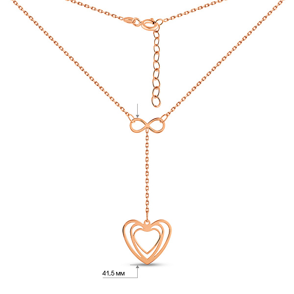 Золотое колье без камней (арт. 352495) – изображение 4