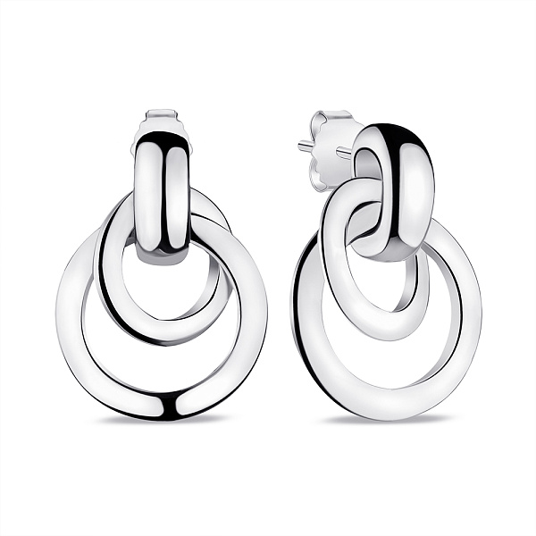 Сережки-пусети зі срібла (арт. 7518/6688) – зображення 1