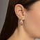 Сережки из красного и белого золота (арт. 107066/30кб) – изображение 2
