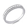 Серебряное кольцо с дорожкой из фианитов (арт. 7501/2184287) – изображение 1