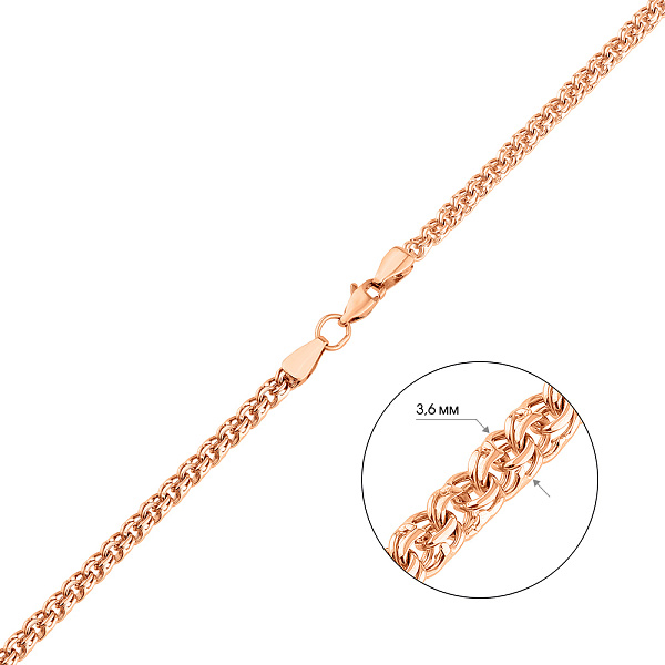 Цепочка плетения Бисмарк из золота (арт. ц3020418) – изображение 3