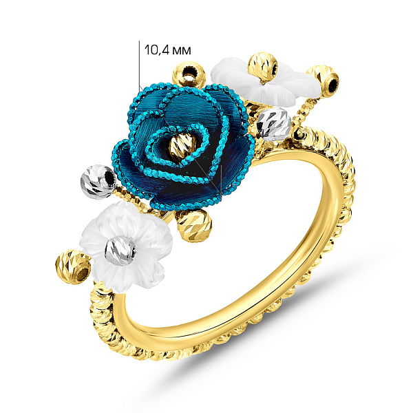 Золотое кольцо Francelli (арт. 155729жбсп) – изображение 5