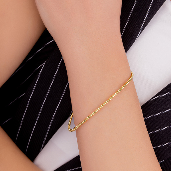 Браслет из желтого золота без камней (арт. 326698ж) – изображение 2