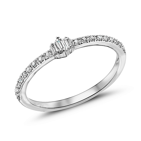 Золота каблучка з діамантами (арт. К341359010б) – зображення 1