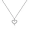 Срібне кольє Серце з фіанітами (арт. 7507/2346) – зображення 1