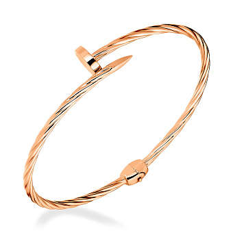 Фото Браслет золотий "Цвях" без каменів (арт. 325276)