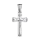 Католический крестик из серебра с фианитами  (арт. 7504/2-1084.0.2) – изображение 1