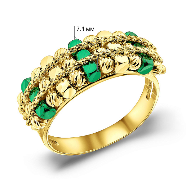 Золота каблучка Francelli (арт. 156219жз) – зображення 6