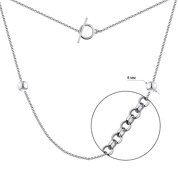 Серебряное колье без камней Trendy Style (арт. 7507/2031) – изображение 3