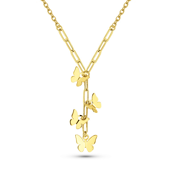 Золоте кольє Метелики (арт. 352836ж) – зображення 1